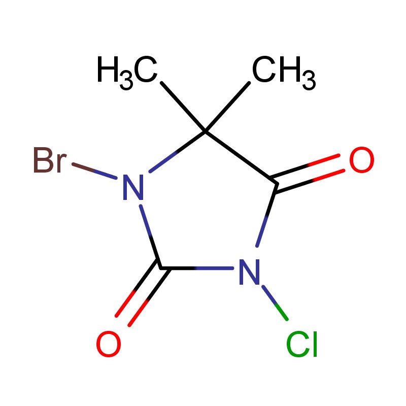 1-bromo-3-chloro-5,5-dimethylhydantoin para sa paglamig ng tower na nagpapalipat-lipat ng paggamot sa tubig